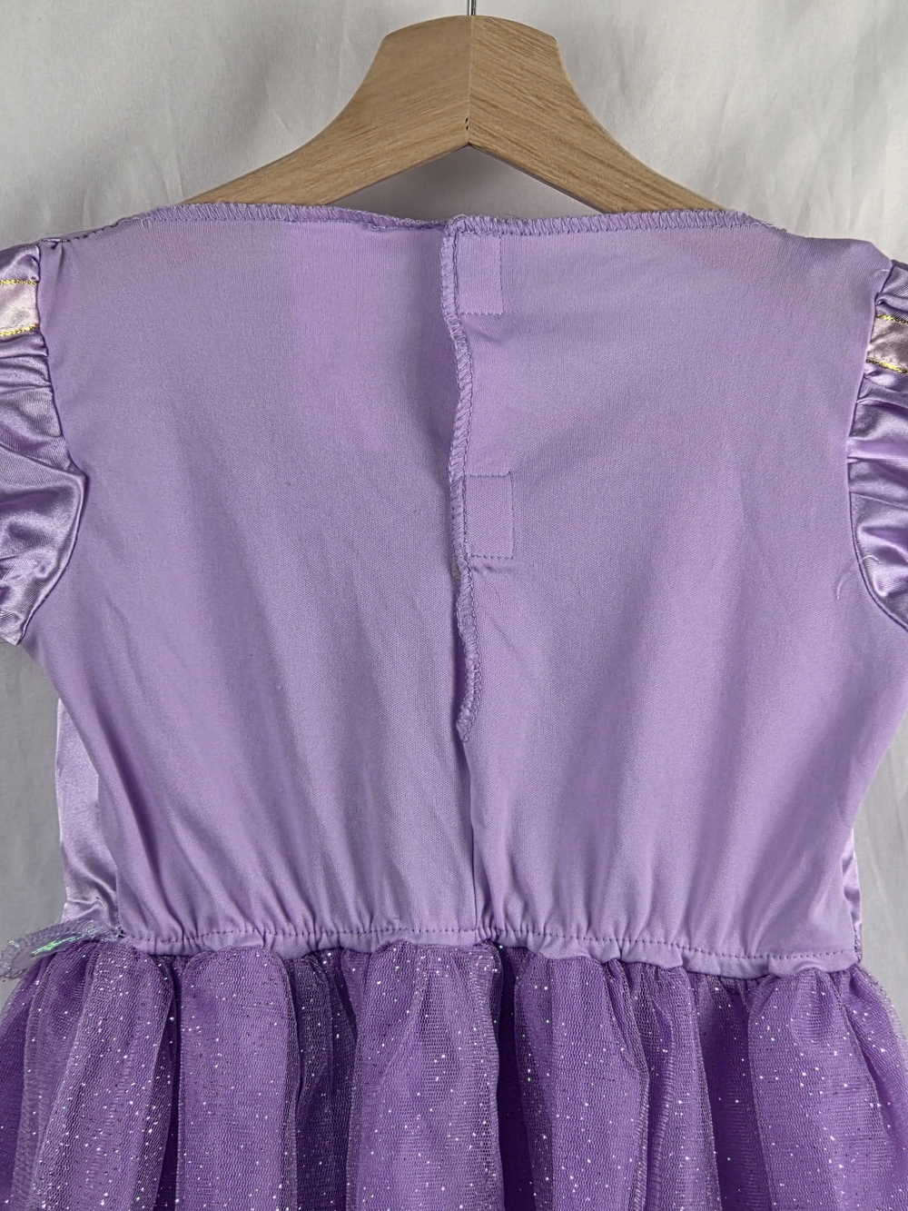 Purple Sparkle Tangled Princess Halloween Costume Pretend Play Dress Size 3T-4T - Picture 10 of 16